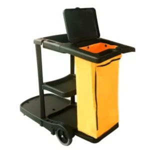 Commercial Folding Cleaning Janitorial Cart Multifunction Janitor Carts Hotel Trolley