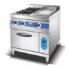 Commercial Kitchen Equipments Gas Restaurant Hotel Cooker with Baking Oven