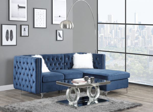 Luxury velvet sectional